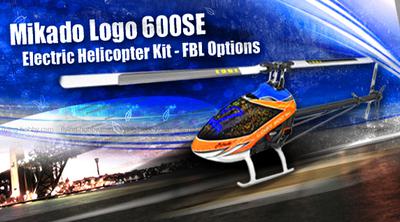 Mikado Logo 600SE Electric Helicopter Kit - FBL Options
