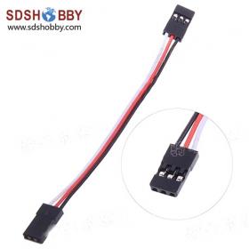 10pcs* 26#/ 26AWG Flat Cable 10cm 100mm Connecting Line for Flight Control/ Male-male Servo Wire- JR/ Futaba color