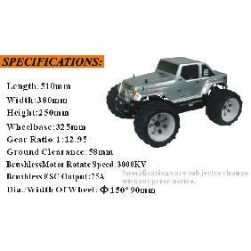 HSP 1/8th Sacle Brushless Version Electric Powered Off Road Jeep(Model NO.:94067)