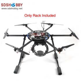 MH1200L Hexacopter/ Six-axle Flyer ARF with Carbon Fiber Mounting Board and Rack (Not Foldable)