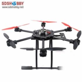 AH500C Hexacopter/ Six-axle Flyer RTF with Glass Fiber Mounting Board and Rack (Not Foldable)