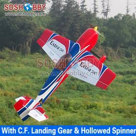 WM 57in Extra260 50E V3 RC Balsa Wood Electric Airplane ARF Standard Version-Red & Blue & White Color