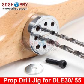 6Star Propeller Drill Jig/ Drill Guide with Screw for DLE30 DLE55 EME35 EME55 EME60 MLD35 DLA32 Gasoline Engines