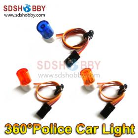 High Imitation RC 360 Degree Rotation Small Night Flash LED Light/ Police Car Lights for 1/8 1/10 1:8 1:10 RC Model Cars