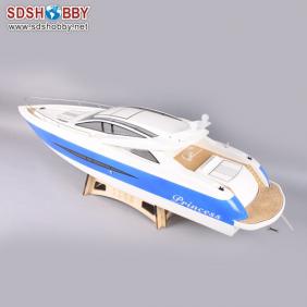 Princess Electric Brushless RC Boat Fiberglass with 3650 KV1500 motor with Water Cooling 120A ESC (W/O Radio System)