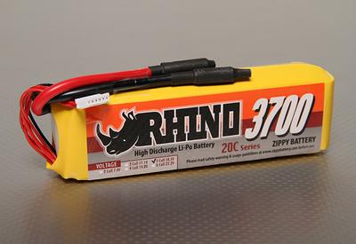 Rhino 3700mAh 5S1P 20C Lipoly Pack