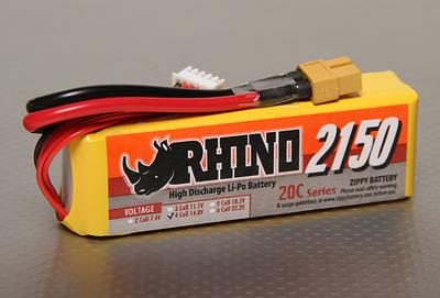 Rhino 2150mAh 4S1P 20C Lipoly Pack