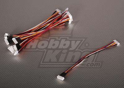 JST-XH Wire Extension 6S 20cm (10pcs/bag)