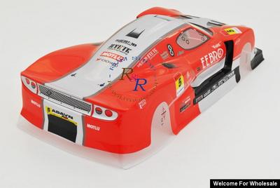 1/10 LOTUS Analog Painted RC Car Body With Rear Spoiler (Red)