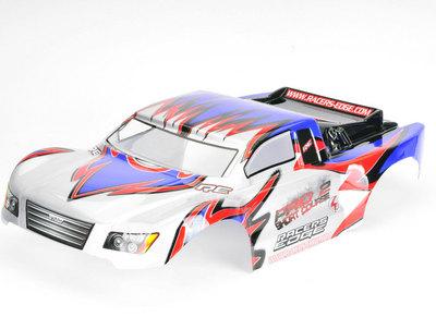 Racers Edge RTR Body White, Black & Red (Lexan) - PRO2 SC RCETS2030B