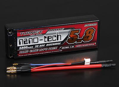 Turnigy nano-tech 5800mah 2S2P 30~60C Hardcase Lipo Pack (ROAR APPROVED)