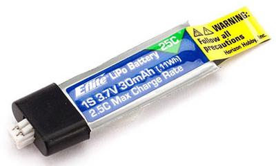 30mAh 1S 3.7V 25C Lipo Battery