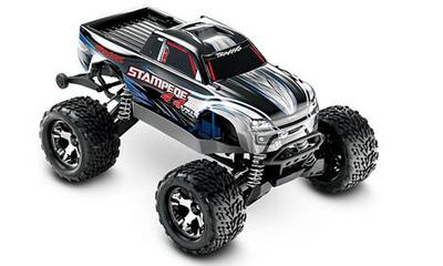 Stampede 4x4 VXL RTR w/2-Cell LiPo Battery, Silver