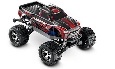 Stampede 4x4 VXL RTR w/2-Cell LiPo Battery, Red
