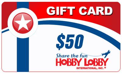$50 Hobby Lobby Gift Certificate