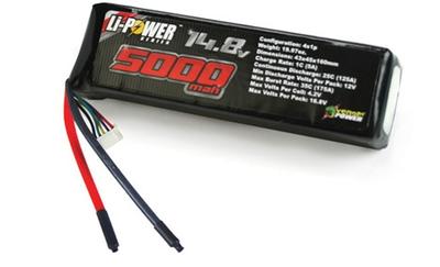 5000mAh 4S 14.8V 25C LiPo Battery