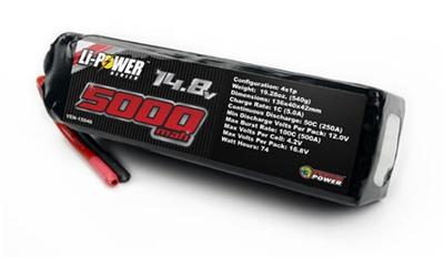 5000mAh 4S 14.8V 50C LiPo Battery