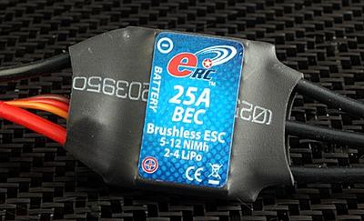 eRC 25A Brushless Programmable ESC w/BEC