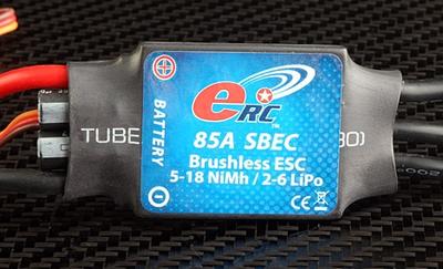eRC 85A Brushless Programmable ESC w/SBEC