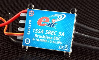 eRC 155A Brushless Programmable ESC w/SBEC