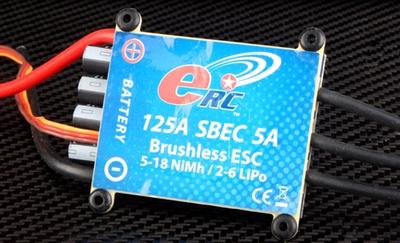 eRC 125A Brushless Programmable ESC w/SBEC