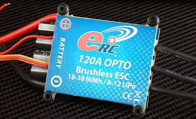 eRC 120A HV Brushless Programmable Opto ESC