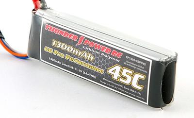 1300mAh 3S 11.1V 45C LiPo Battery