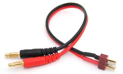 Charge Cable 4mm Banana to T-Connector
