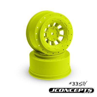 JConcepts Hazard Slash Rear/4x4 Wheel Yellow (2) JCI3351Y