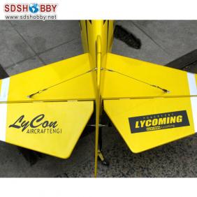 Pitts-S12 50cc RC Model Gas Airplane ARF /Petrol Airplane -- Bulldog yellow color (A)