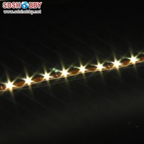 Waterproof LED Night Light Belt with Adhesive Patch for Aircraft Model (White) L=1m