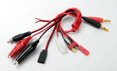 Multi-conversion Adaptors (JST/Tamiya/Futaba/T-shape/glow plug/alligator clips/bullet connector)