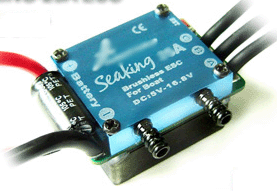 Seaking-35A Waterproof Brushless ESC for Boats W/water-cooling system