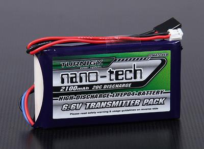 Turnigy nano-tech 2100mAh 2S1P 20C LiFePo4 Transmitter Pack (Futaba T14SG)