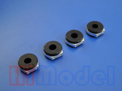 d8mm CNC Aluminum Fixing Base with Shock Absorbing Rubber (4pcs)