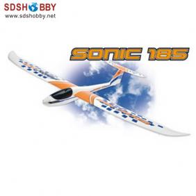 Sonic 185 Glider EPO/ Foam Electric Airplane RTF with 2.4G Radio, Right Hand Throttle
