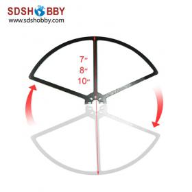 4pcs* 8in DIY Glass Fiber Propeller Anti-collision /Shielding Ring for Quadcopter/ Hexrcopter / Octocopter/ Multicopter- Black
