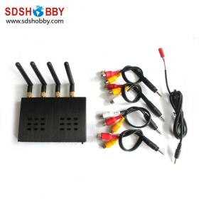 5.8G 8 Channels Receiver for FPV Aerial Photography and Image Transmission/ 4 Routes Diversity Receiver D58-4