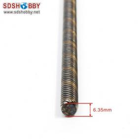 Flexible Axle (Round & Square) Positive Dia. =φ6.35 Side=5X5mm Length=550mm for RC Model Boat
