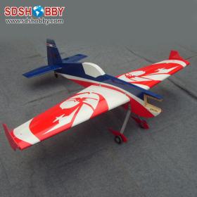 65in Extra 330SC 20cc Balsa Wood Profile Airplane ARF-Red/ Blue/ White Color