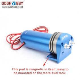 CNC Processed Electric Fuel  Pump-Blue 7.2-12V For Gas and Nitro
