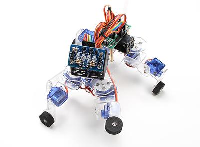 Playful Puppy Robotic Kit with ATmega8 Control Board and IR Sensor