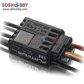 Hobbywing Platinum 50A V3 Brushless ESC/ Speed Controller (Professional) without Fan for RC Airplane