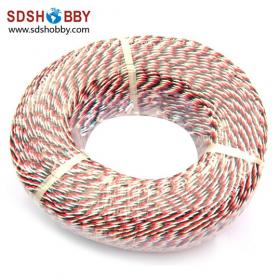 DIY Futaba /JR Color 22# 22AWG Servo Extension Cable/ Twisted Wire 100M/volume without Connector