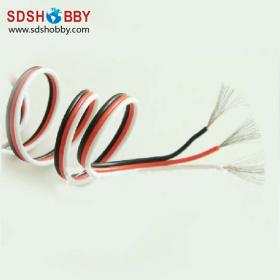 DIY Futaba /JR Color 22# 22AWG Servo Extension Cable/ Flat Cable 1M without Connector