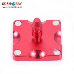 High Quality Square CNC Aluminum Fuel Plug/Fuel Dot with Fuel Filling Nozzle-Red Color (with magnet inside)