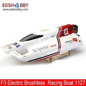 Fiberglass F3 Electric Brushless RC Racing Boat 1127 with 3000 KV motor + 70A ESC
