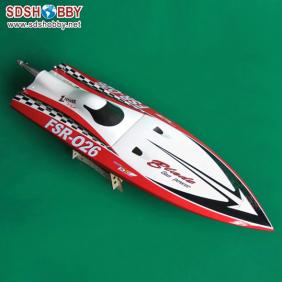 Sharp Blade Rocket Racing Boat/ 26CC Gasoline Boat-Red Imitate Zenoah Engine