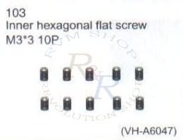 Inner hexagonal flat screw M4*4 10P (VH-A6169)