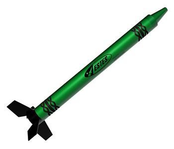 Estes Green Alien Crayon Rocket RTF EST1101